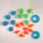 One Fish Two Fish - Set of Extrude Discs to create embeds for use in handmade soap