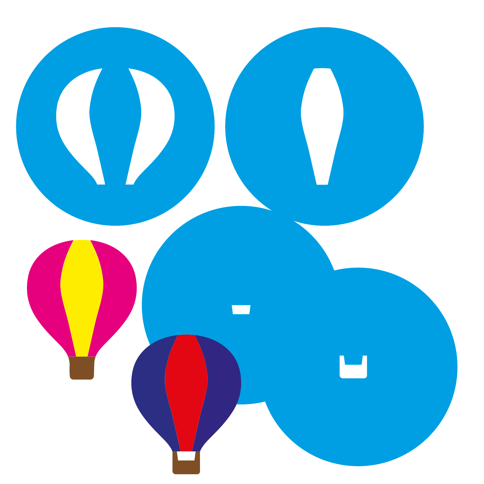 Two Piece Basket Balloon - Large Extruder Discs to create embeds for use in handmade soap