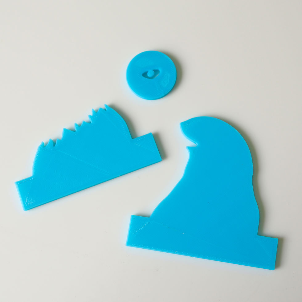 Thumbnail: All elements of Bald Eagle embed mould used to create handmade soap
