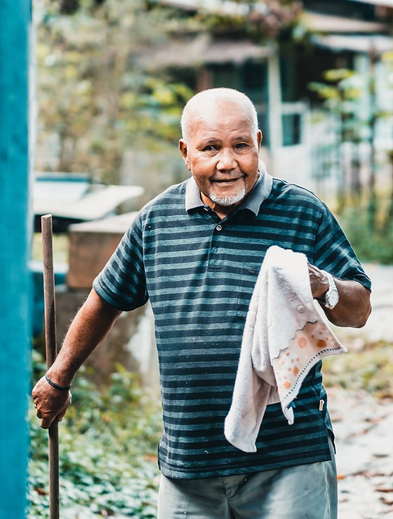 Pak Ahamad is one of the elderly residents of Kampung Sungei Durian