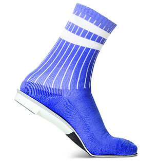 Foot using prefab orthotic walking