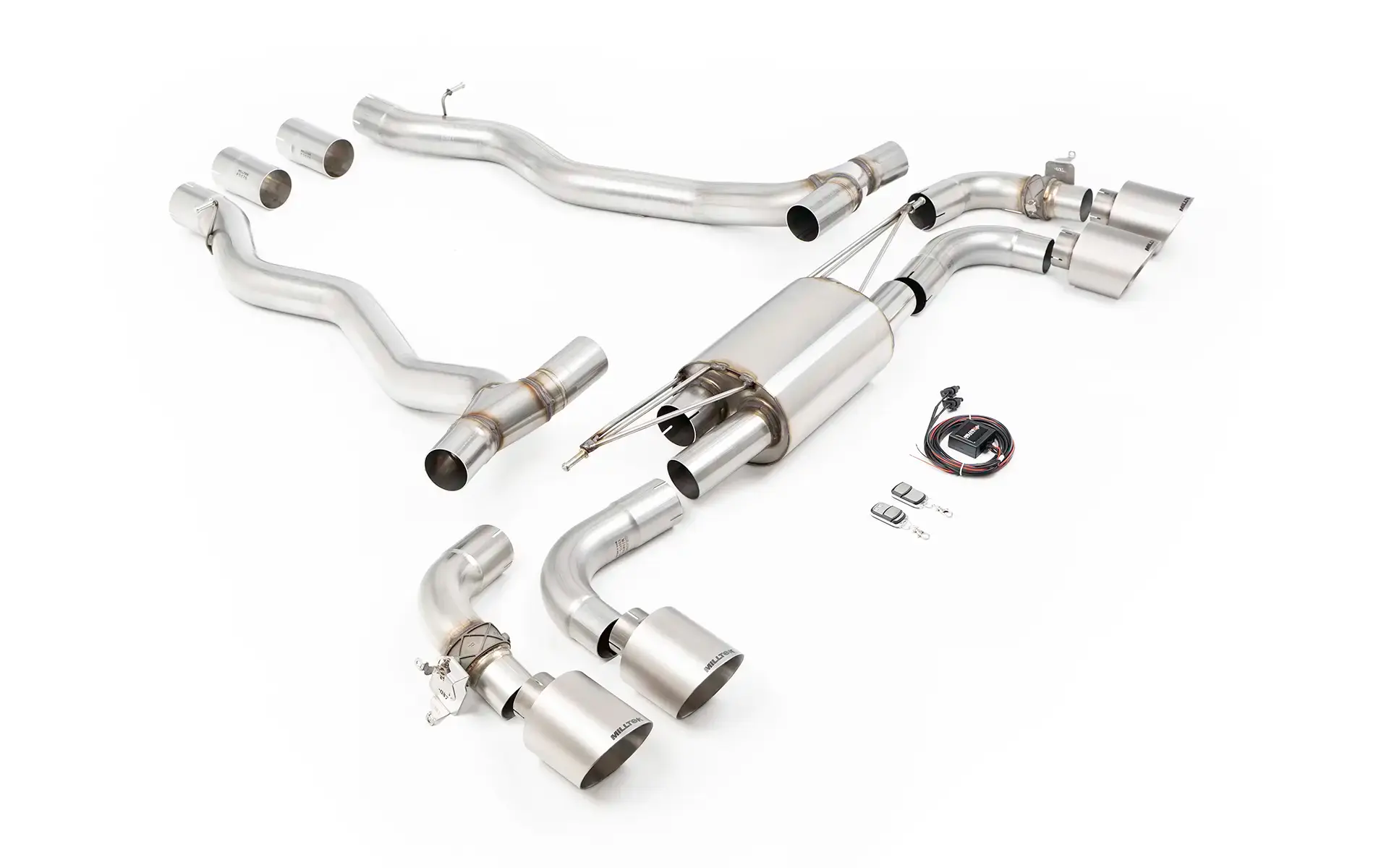 Milltek Sport Exhaust BMW M5 G90/G99 (NAS/ROW Spec) - Axle Back with Brushed Ti