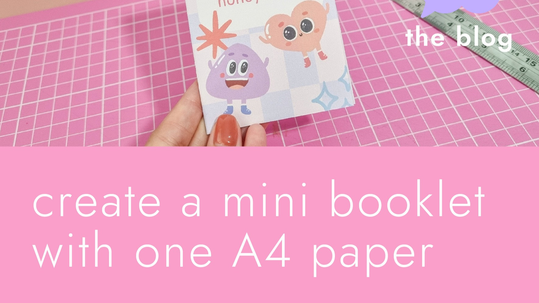 How to create your own mini booklet using one A4 piece of paper