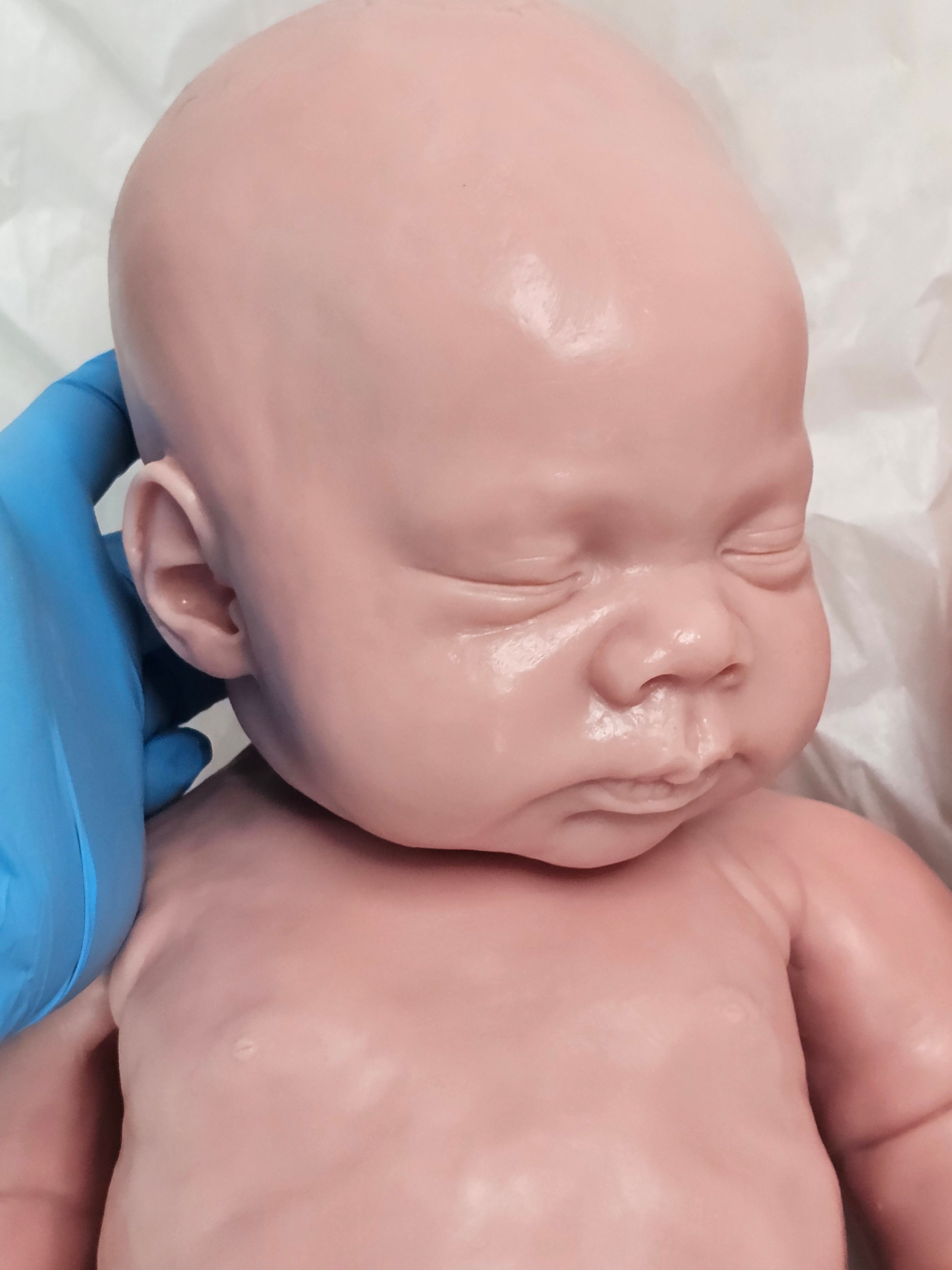 "Lucy" full-body silicone doll KIT, blank unpainted