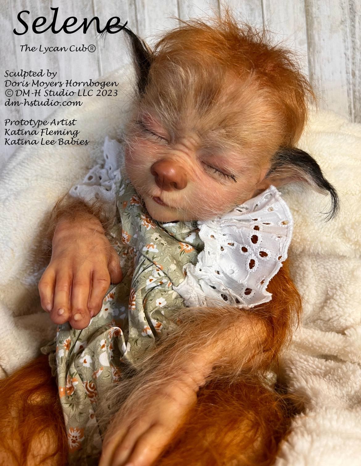 Selene original reborn doll sculpt by Doris Moyers-Hornbogen