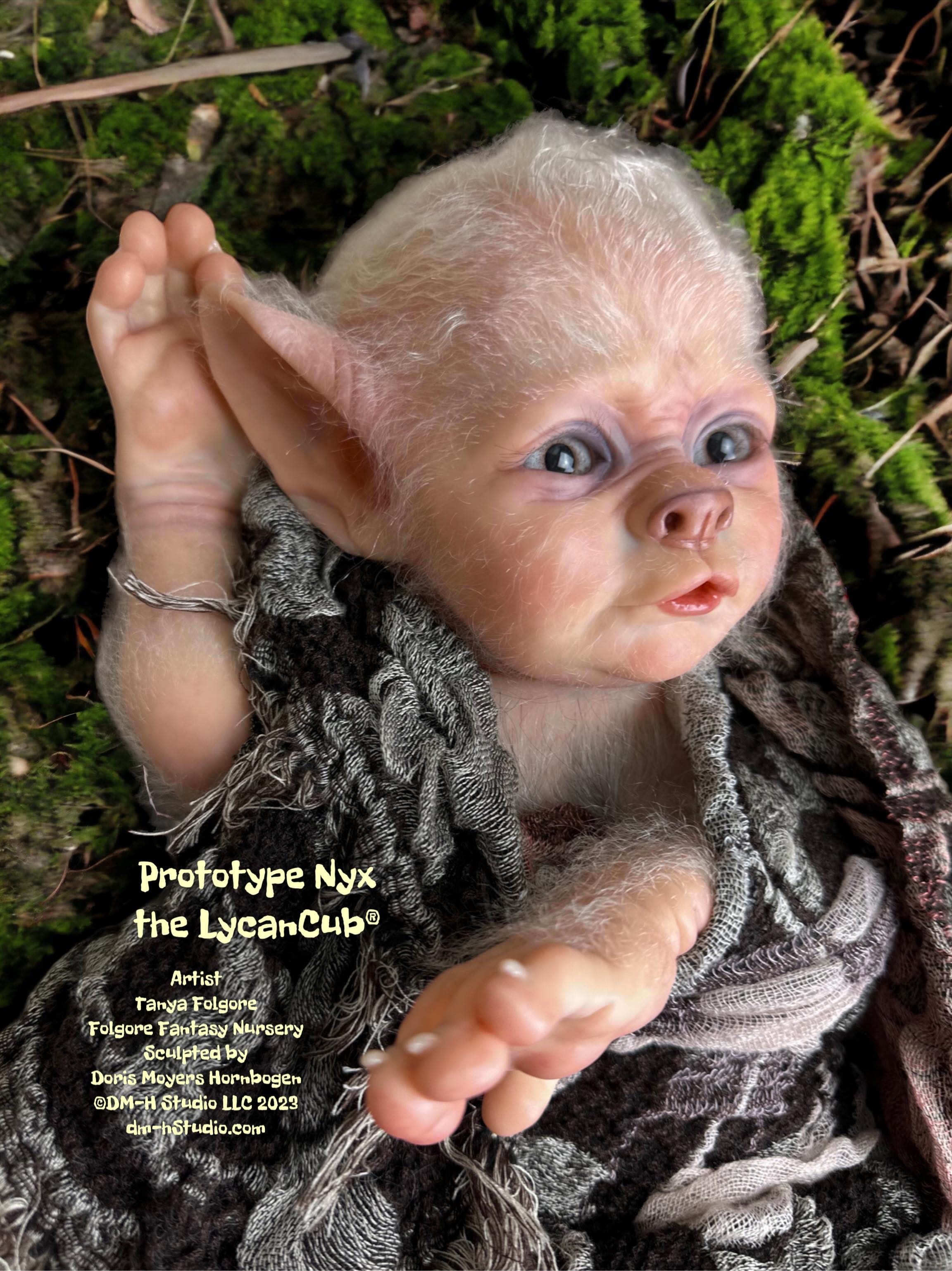 Nyx original reborn doll sculpt by Doris Moyers-Hornbogen — source-attributed photograph 1 of 1