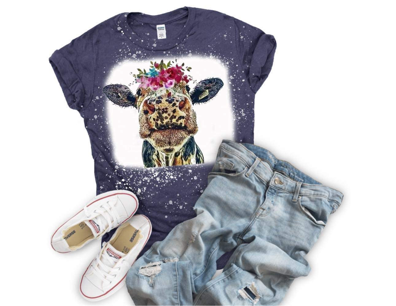 Floral Cow