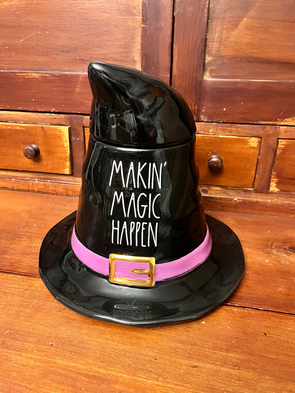 Rae Dunn Making Magic happen witch hat canister