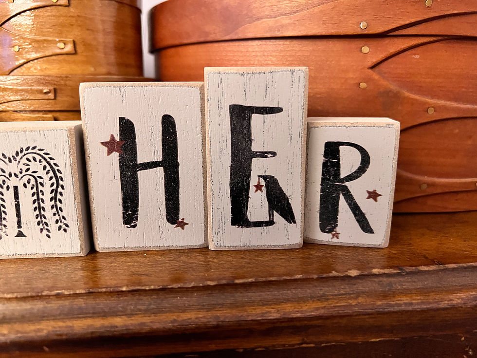 Thumbnail: Primitive Gather set of six wooden blocks