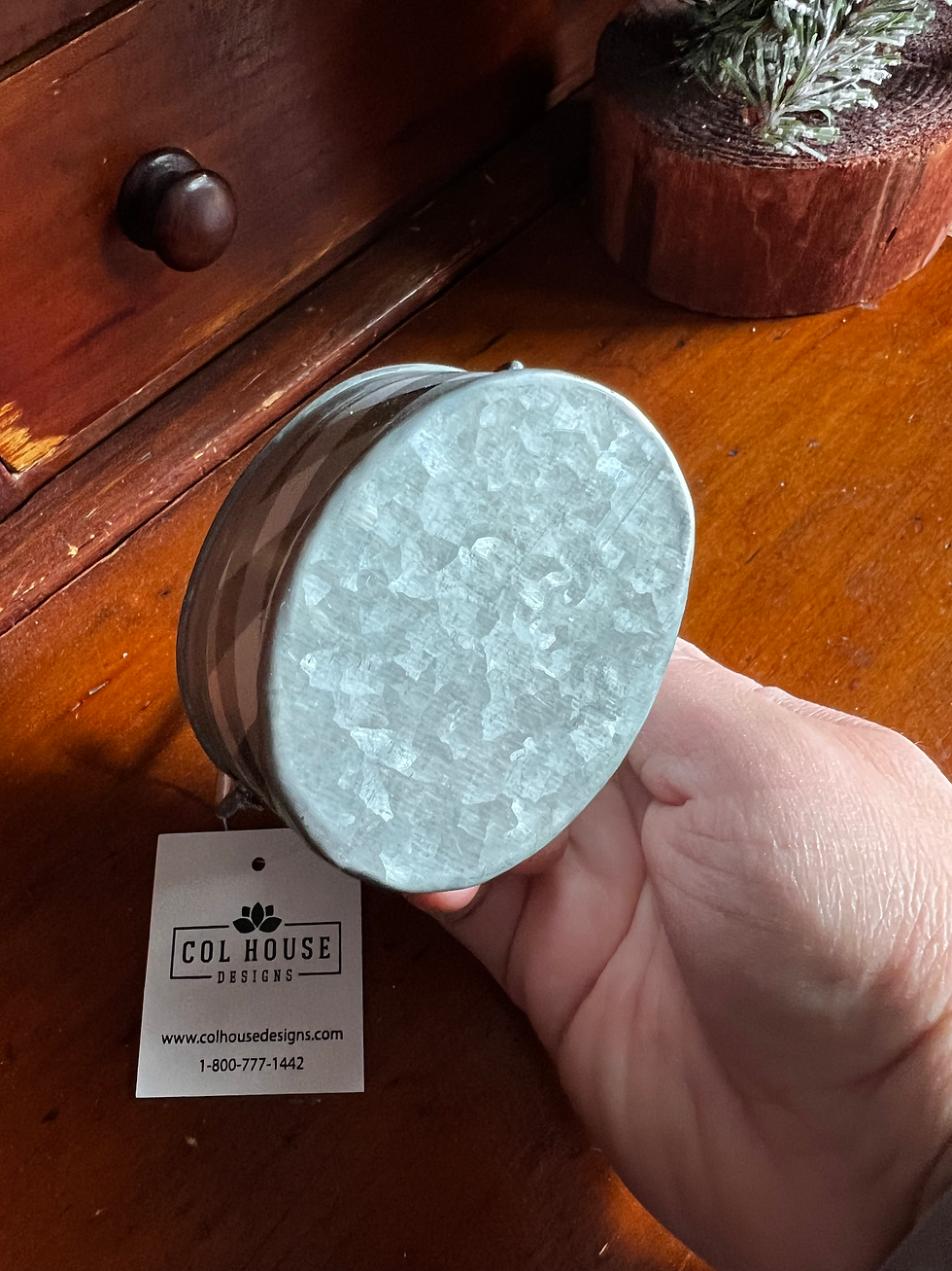 Thumbnail: New Black & White Buffalo Check Mini Oval Pail
