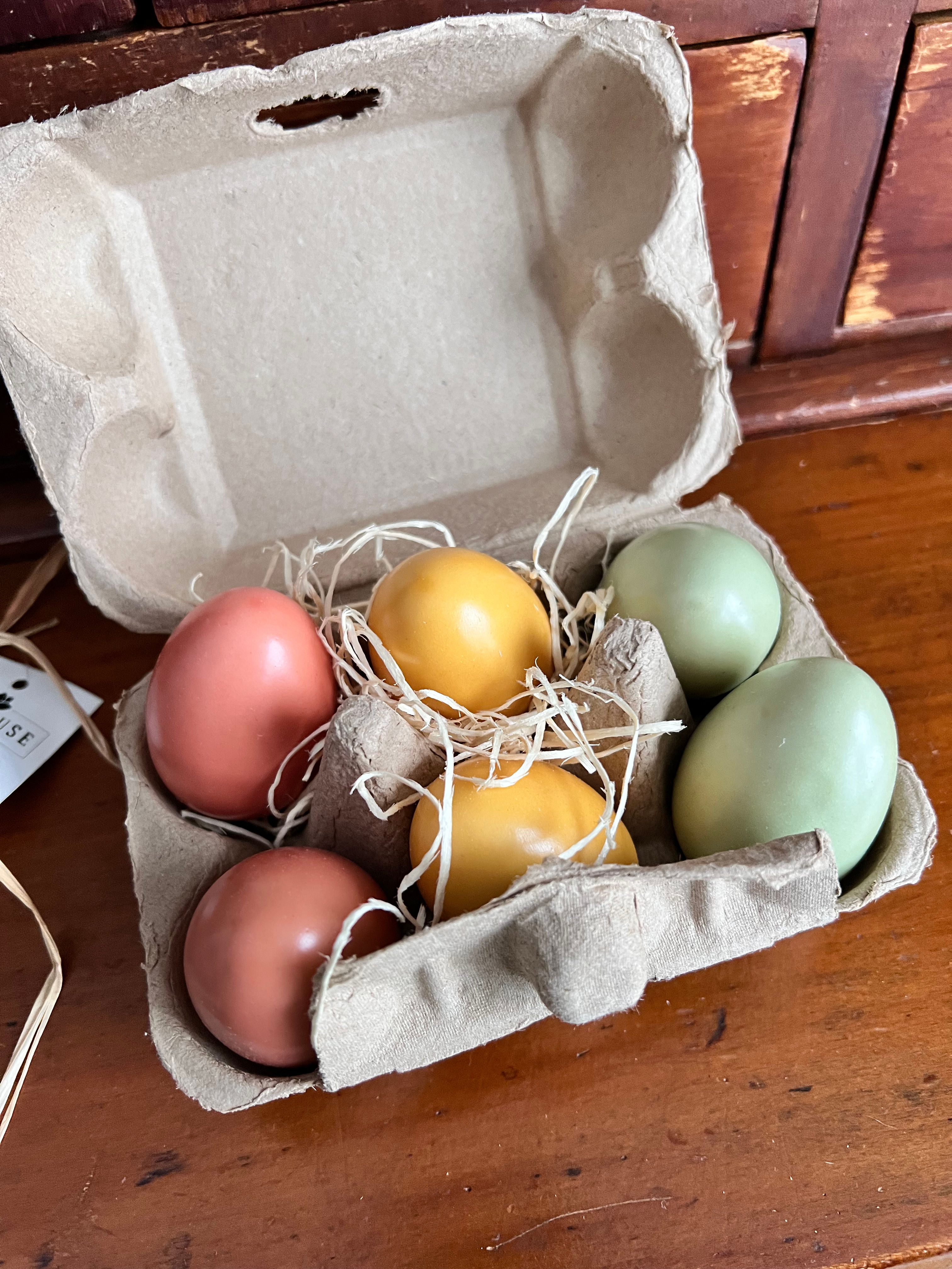 Col House designs half dozen faux pastel eggs