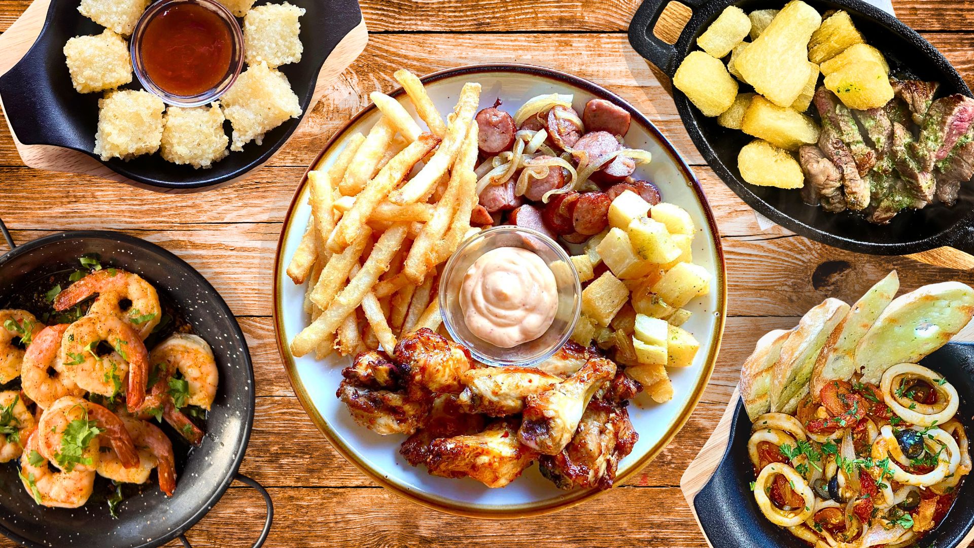 Arranged Food and Objects