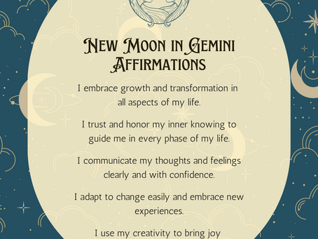 New Moon in Gemini Affirmations