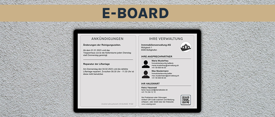 NEU: Das Woonig E-Board