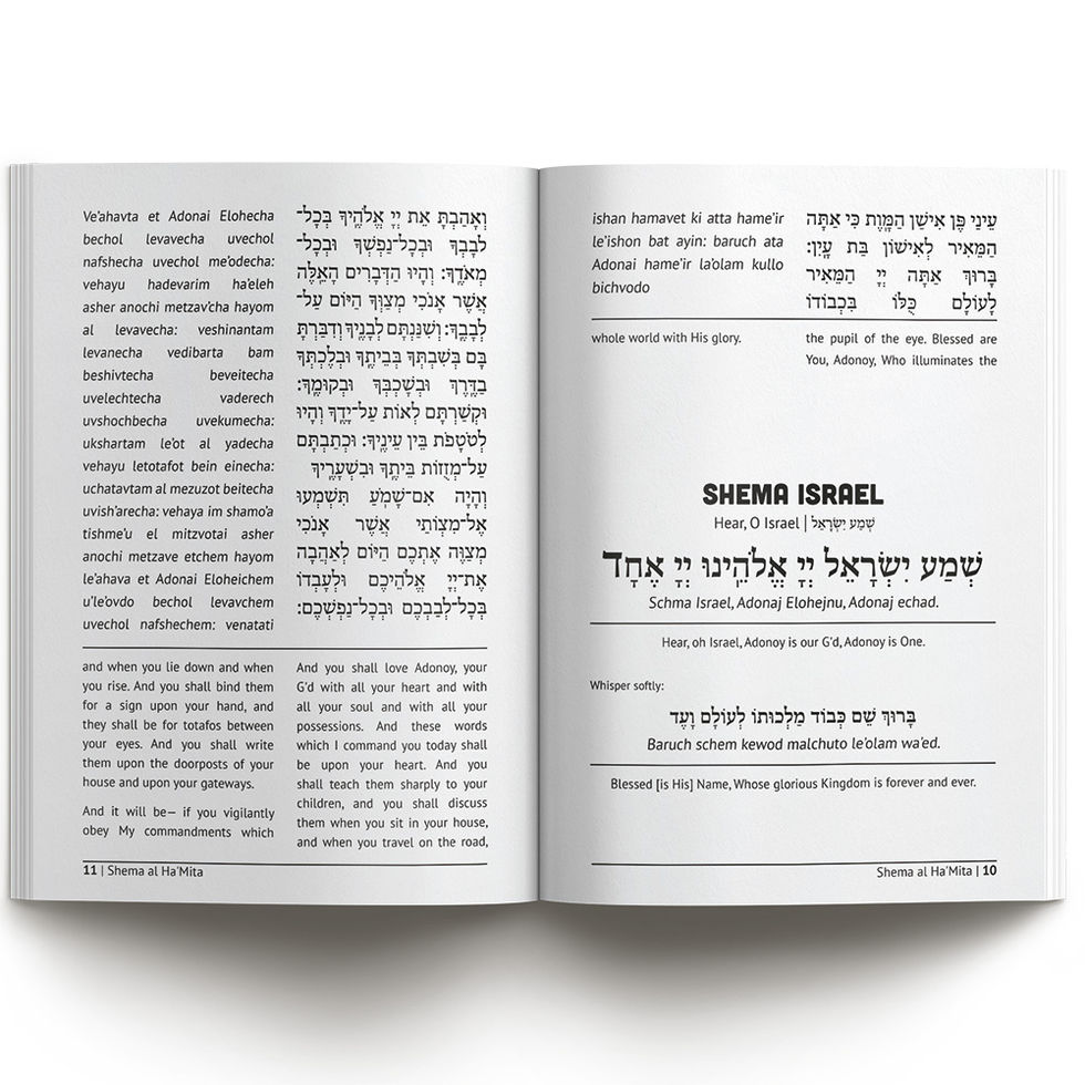 shema al hamita, aravit, jewish evening prayers, shema in the evening, jewish night prayers, jewish bed prayer, sleep prayer