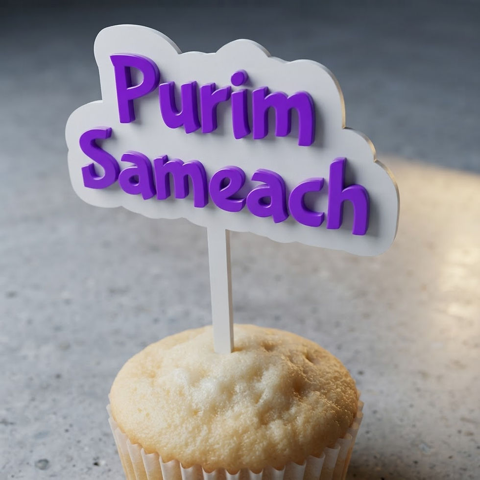Miniaturbild: Tortentopper Tortendeko Jüdisch Hebräisch Purim