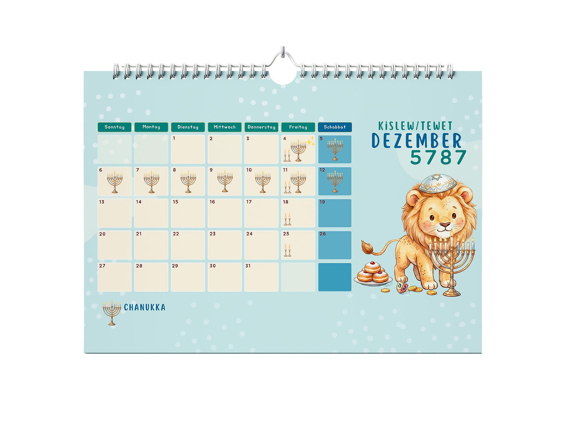 Jüdischer Kinderkalender 5787 – Innenseite