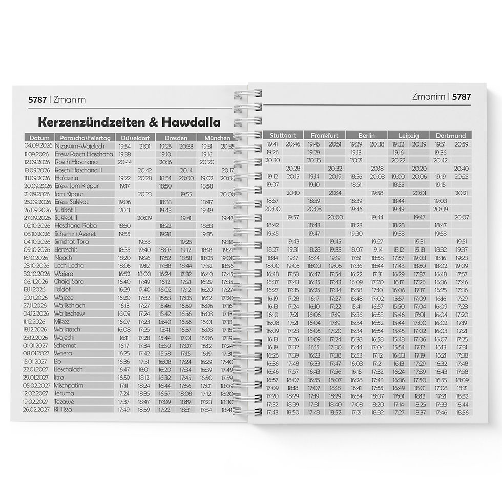 Miniaturbild: 5787, Jüdischer Taschenkalender, Hebräischer Kalender, Biblischer Kalender, Bibel Kalender, Jüdischer Organizer