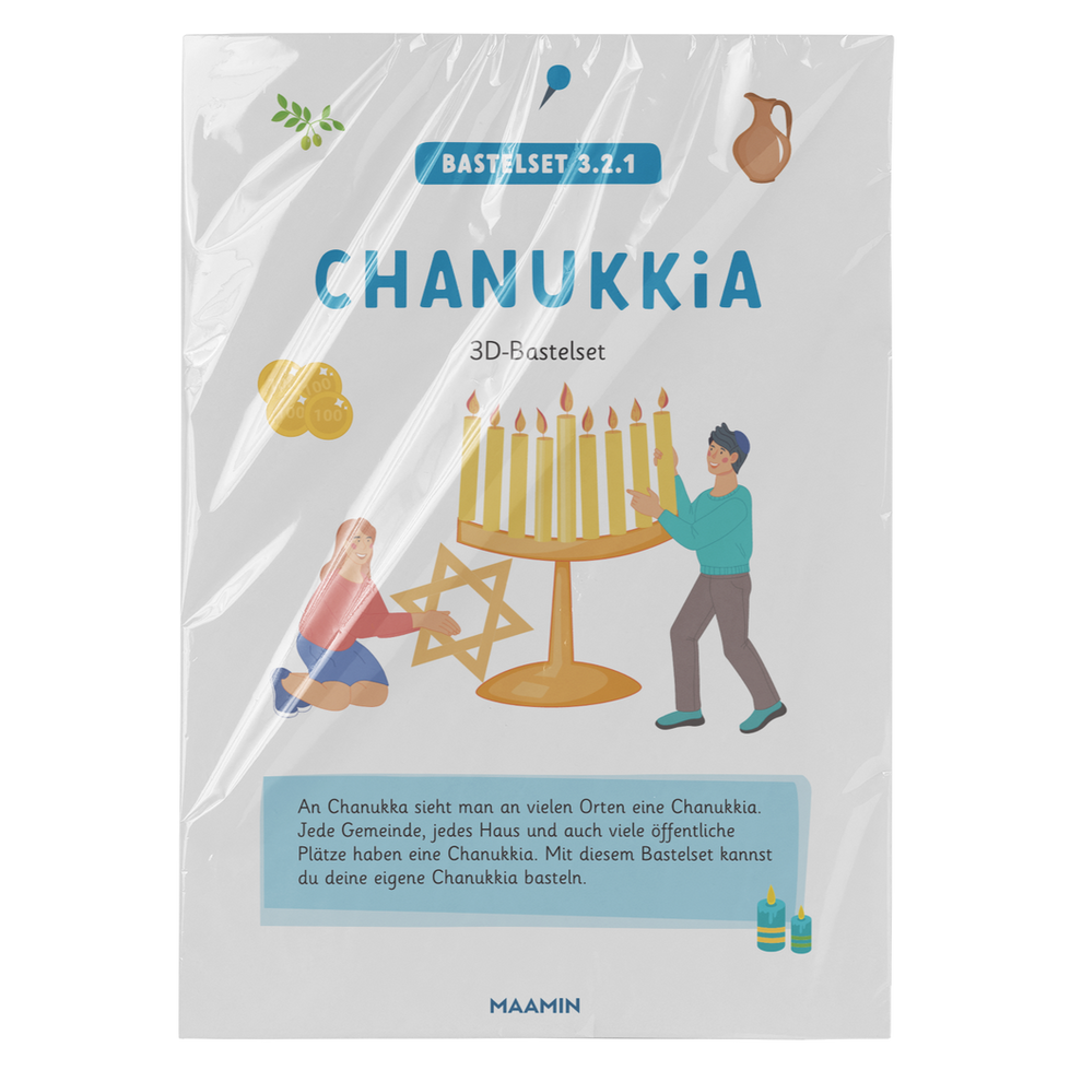 Chanukka, Chanukkia, Bastelset für Chanukka, Hanukkia, Bastelset für Hanukka, Chanukka für Kinder