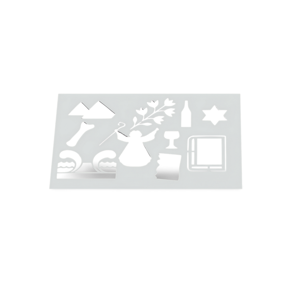 Pessach Bastelset, Pessach Stencil, Pessach Schablone, Pessach für Kinder, Jüdisches Bastelset