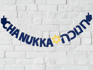 Chanukka-Girlande zum Basteln