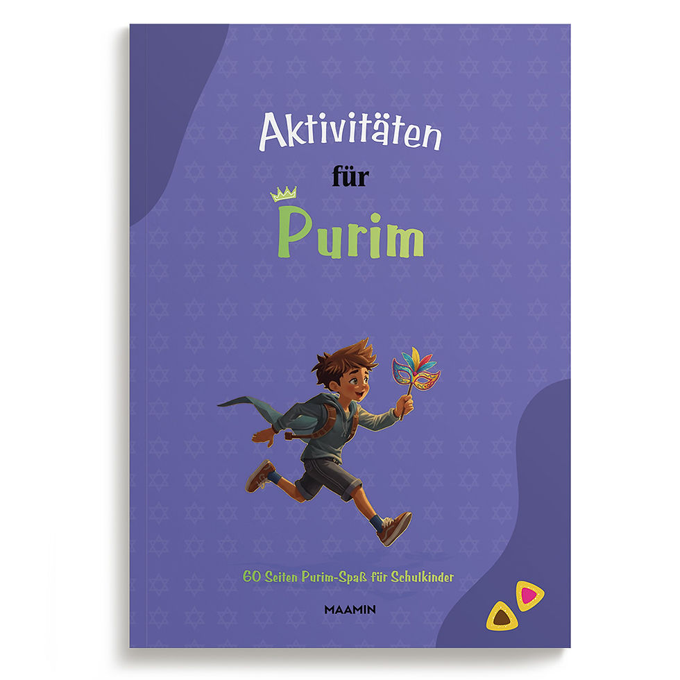 Purim Workbook, Purim Arbeitsbuch, Purim Kinderbuch, Kinderbuch für Purim, Purim Buch, Purim Bastelprojekt