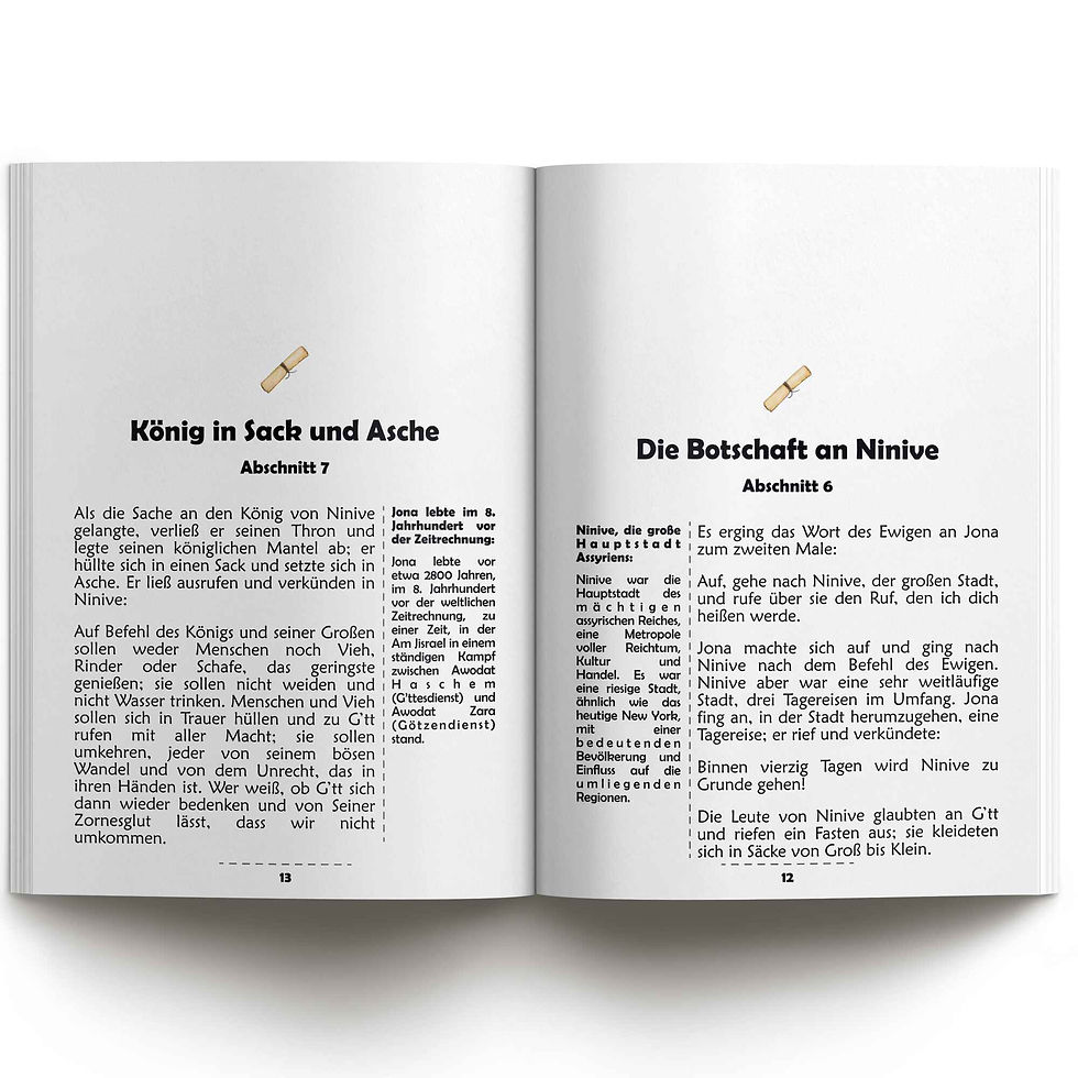 Megillat Jona, Megilla für Rosch Haschana, Jona, Rosch Haschana, das jüdische Neujahr für Kinder