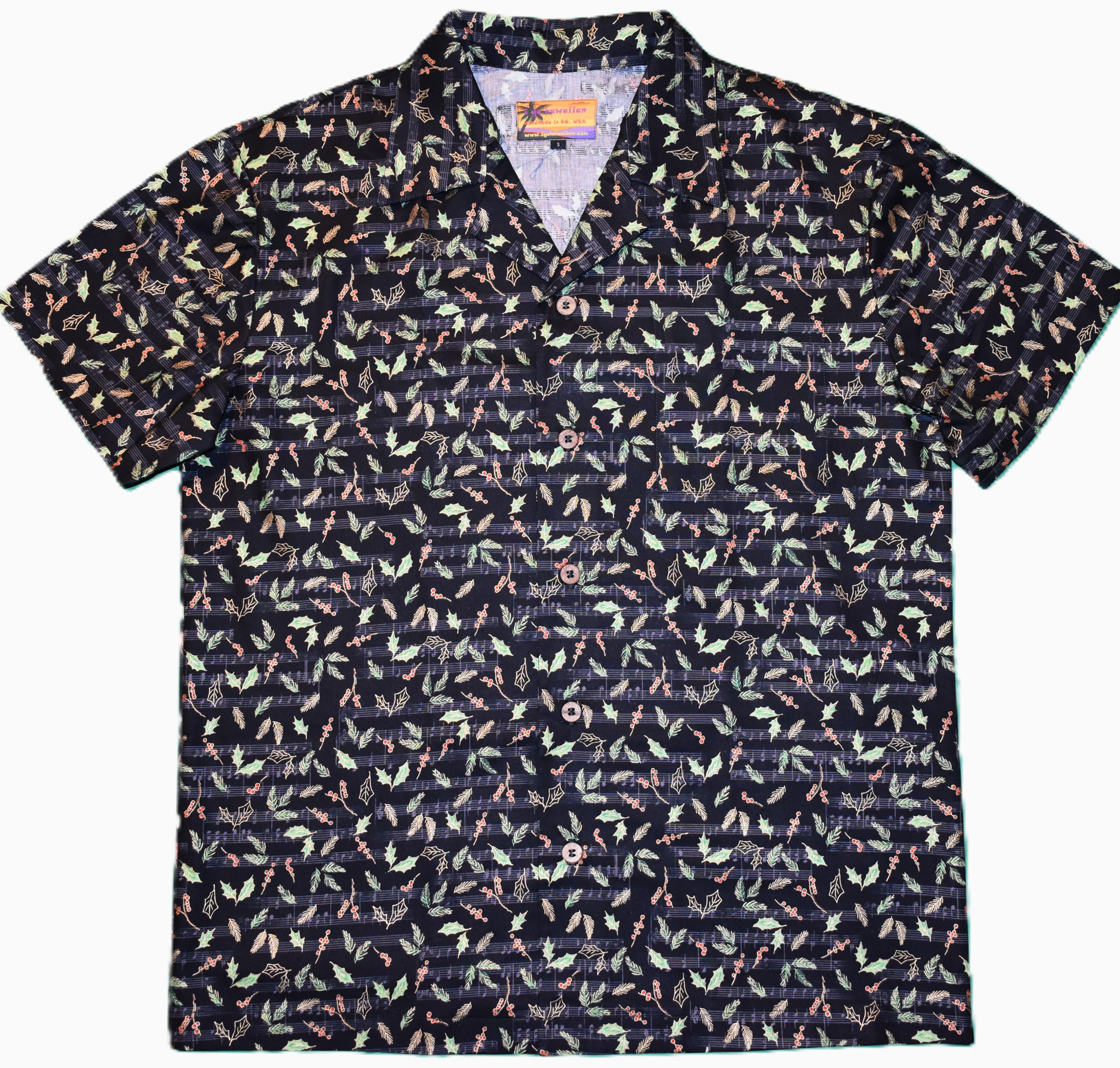 "Musical Holly & Ivy" Hawaiian Shirts