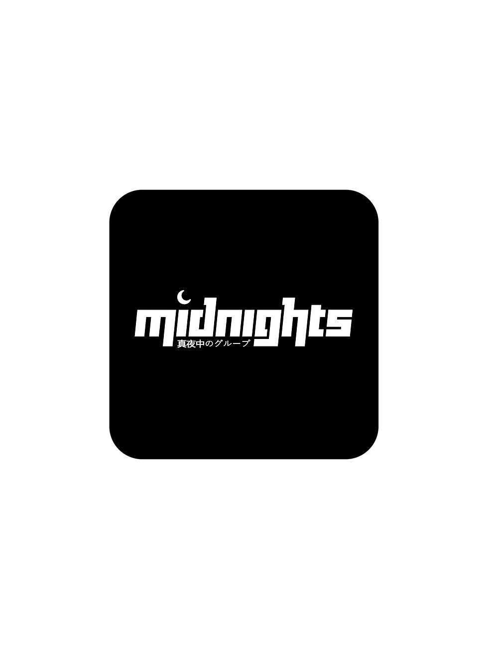 Midnights Logo Sqaure Premium Sticker