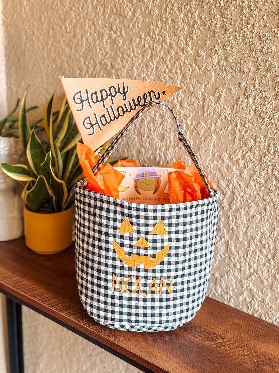 Boo Basket - BASKET ONLY w EMBROIDERY!
