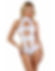 Body string Blanc Harnais large sangle élastique