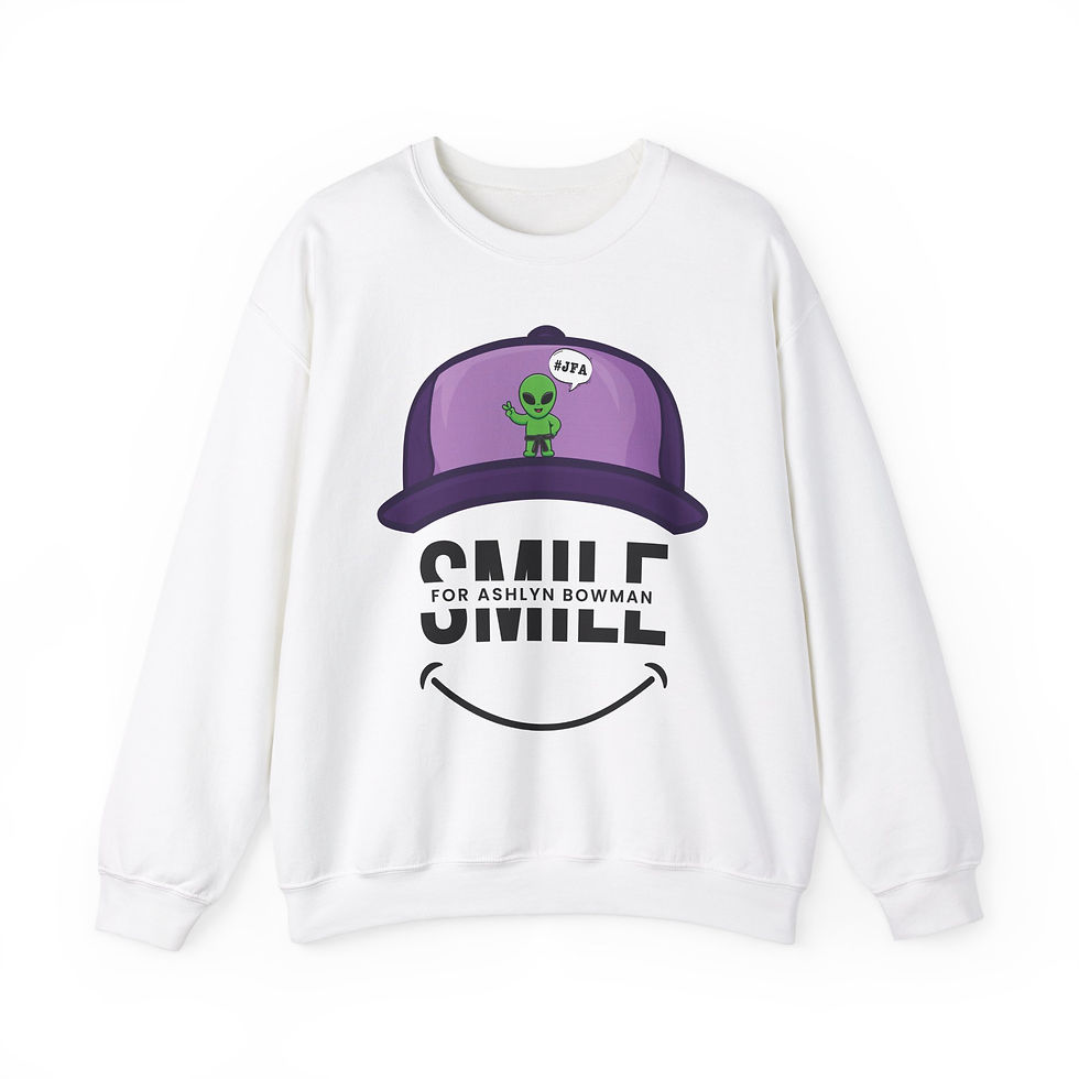 Thumbnail: #JFA - Smile for Ashlyn Crewneck Sweatshirt