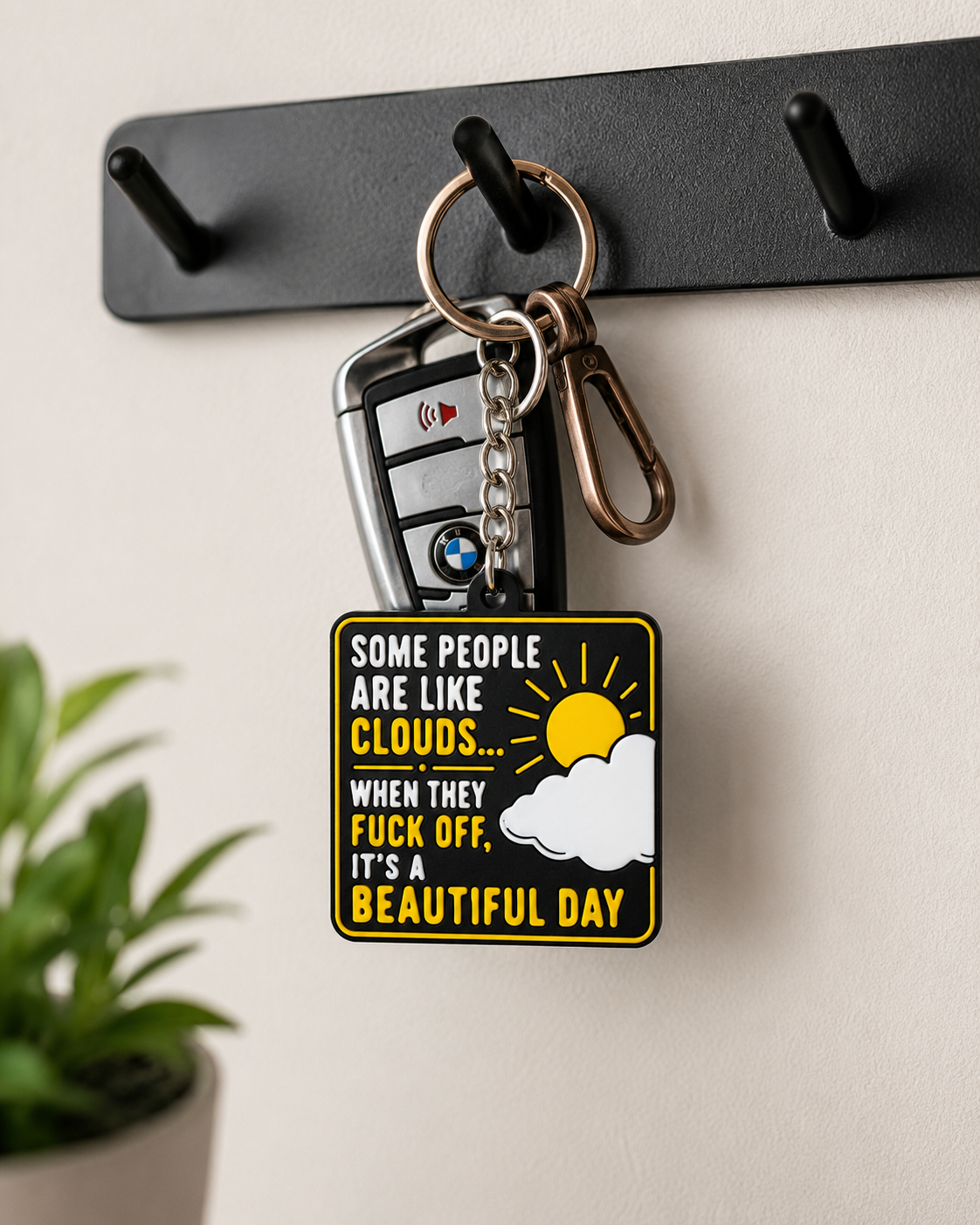 People are Like Clouds Keychain