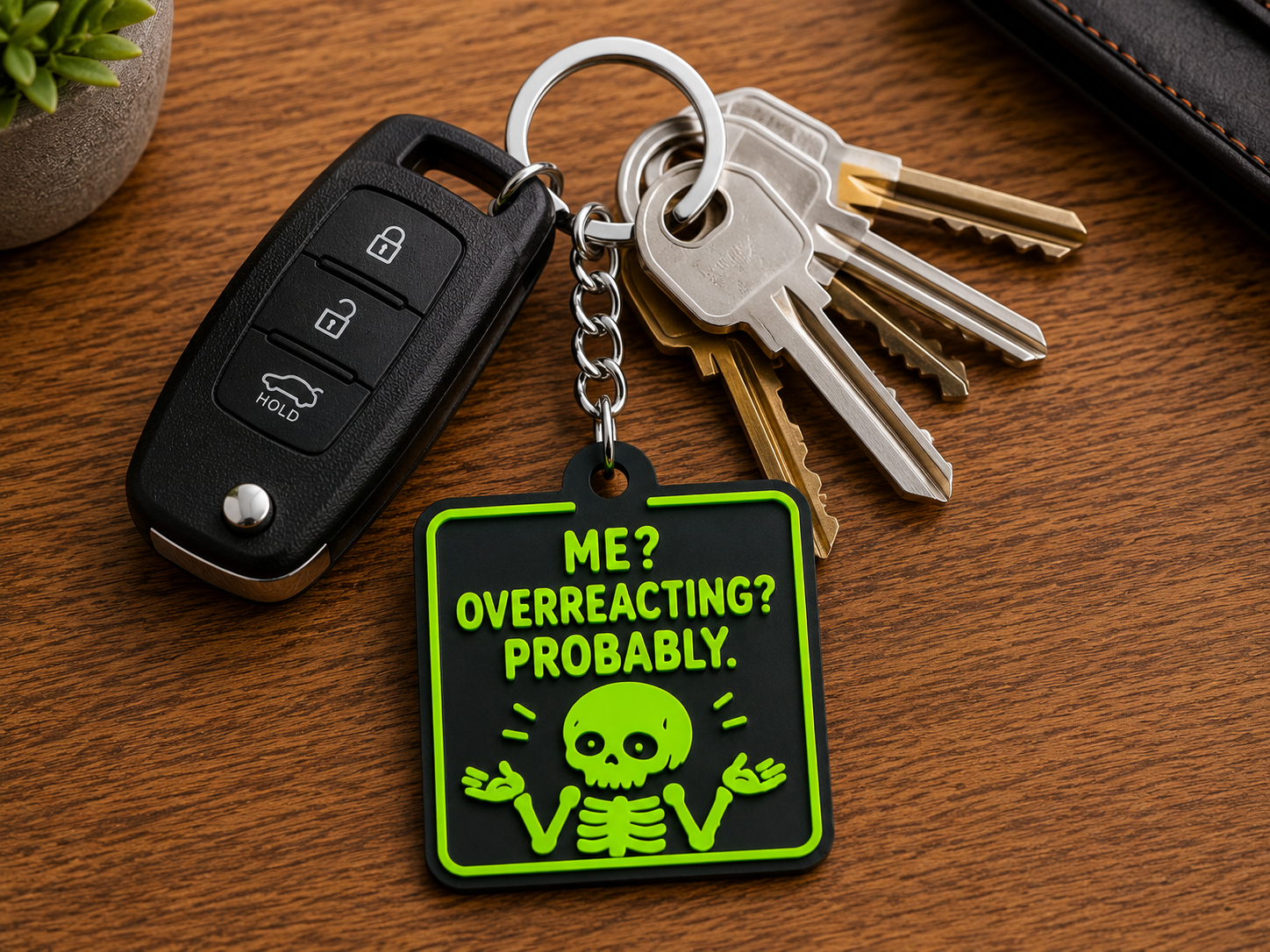 Overreacting Keychain