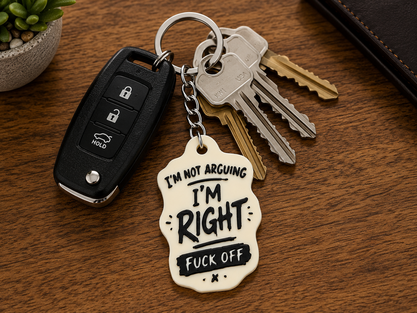 I'm Right F*ck Off Keychain