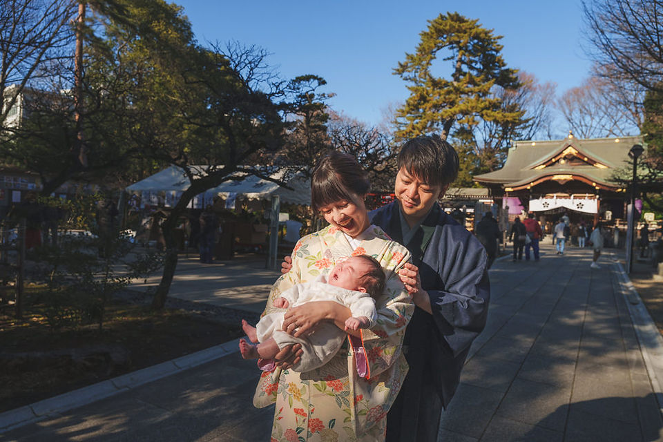 布多天神社でのお宮参り撮影