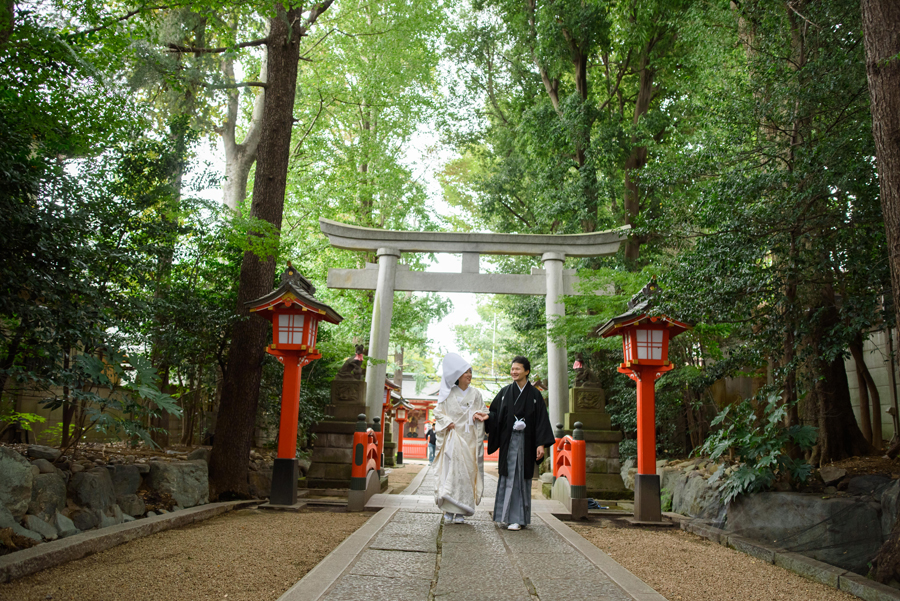 馬橋稲荷神社での結婚式