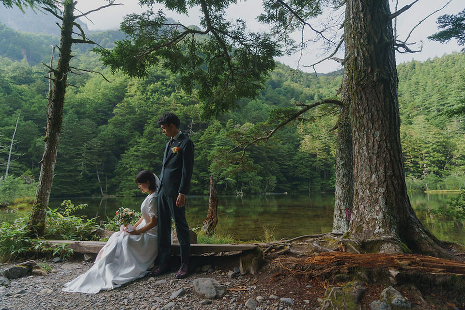Wedding photography at Kimikochi, Japan