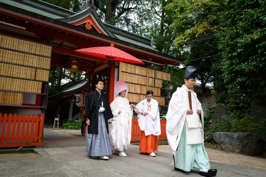 馬橋稲荷神社での結婚式