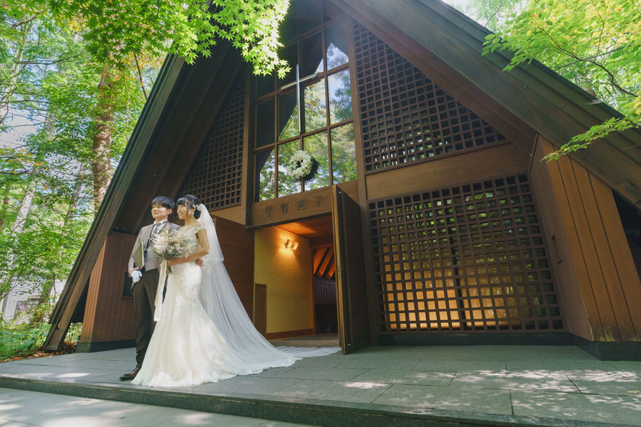 軽井沢高原教会での結婚式