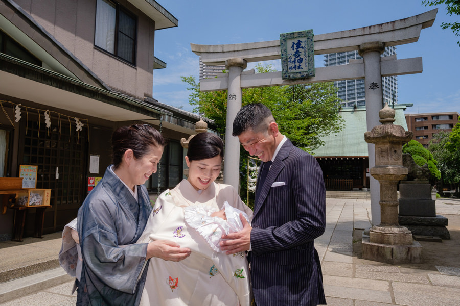 住吉神社さんでのお宮参り撮影