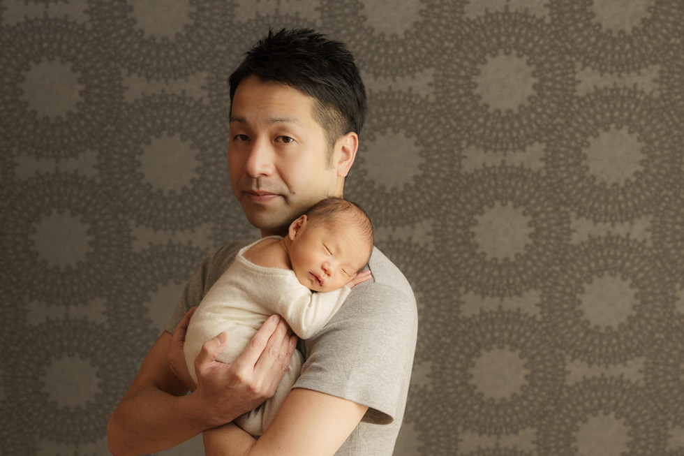 パパとのニューボーンフォト