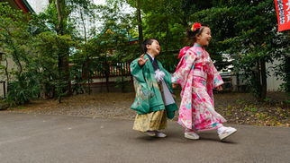 日枝神社 - 赤坂の神社で仲良し兄弟の七五三撮影