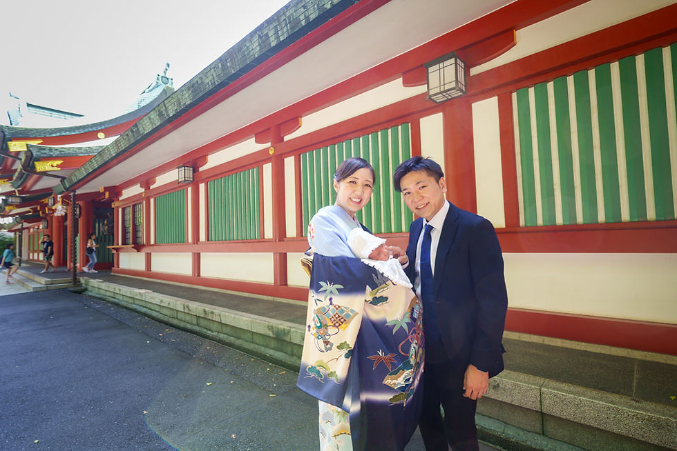赤坂日枝神社でのお宮参り撮影