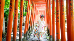 根津神社で3歳の七五三撮影｜千本鳥居と新緑で残す3歳の記念写真