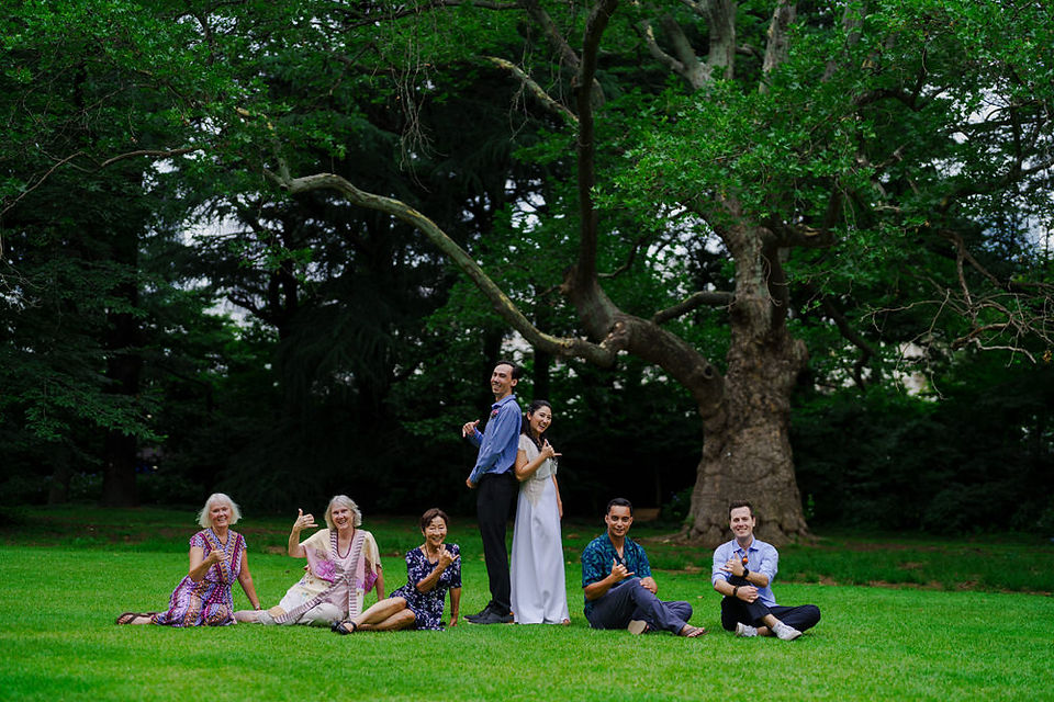 wedding photo at Shinjuku Gyoen