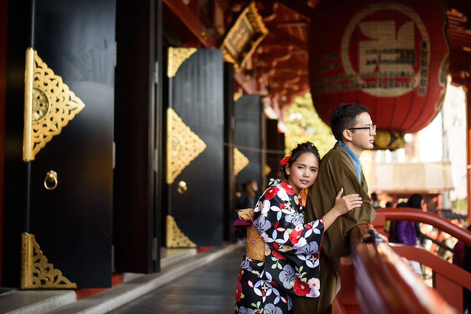 kimono photo session in Asakusa