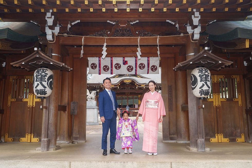 荻窪八幡宮で七五三|静かな境内で過ごした、3歳の七五三の一日