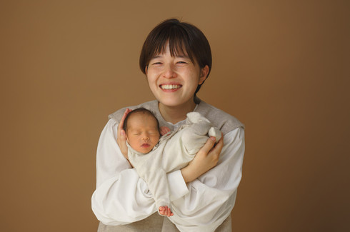 パパとのニューボーンフォト撮影