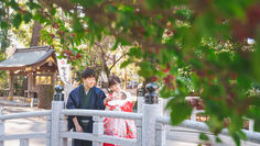 調布市にある布多天神社お宮参り撮影からの様子